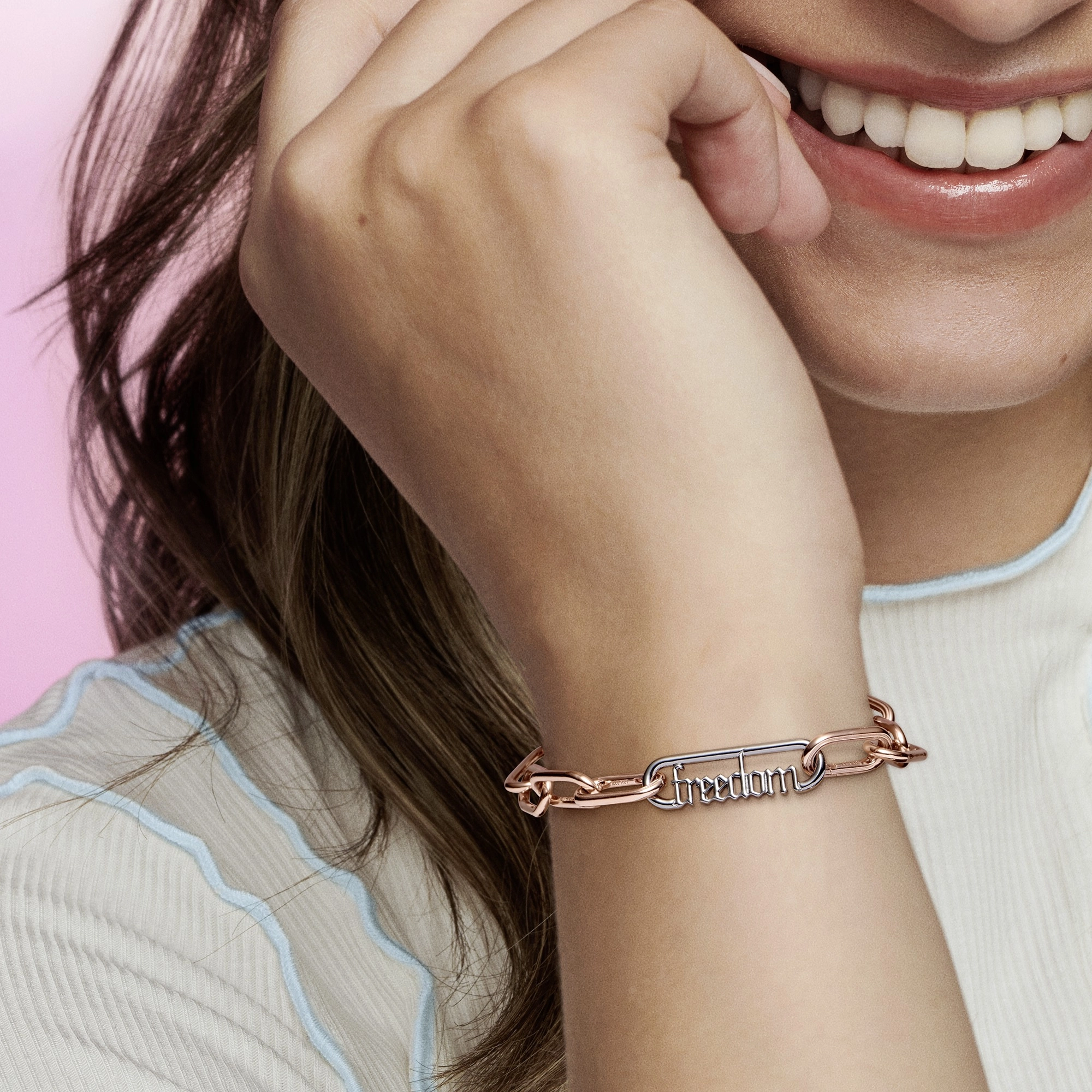 PANDORA Me Silver Bracelet Connector/ 749666C00