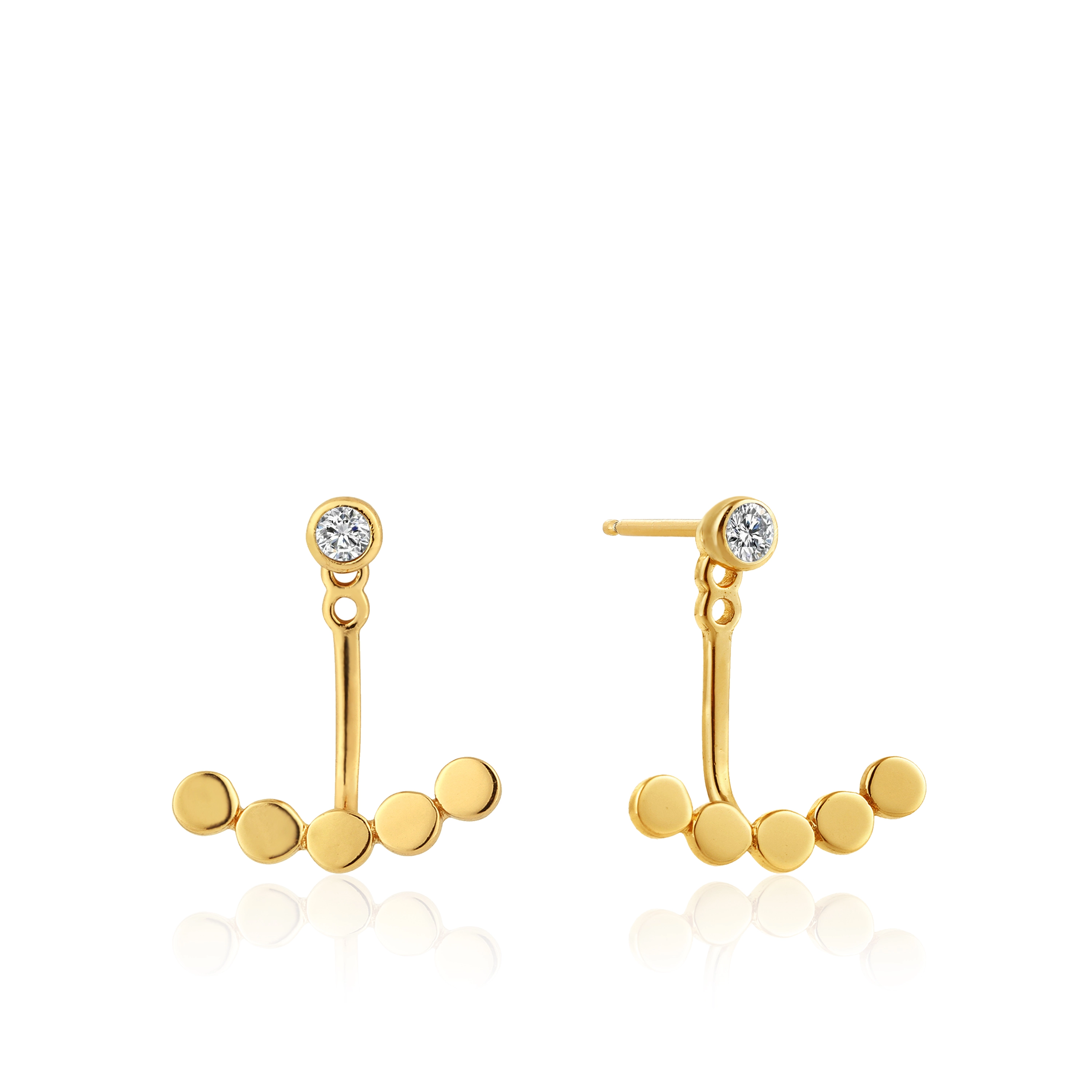 Ania Haie 14K Ոսկեպատ Արծաթյա Ականջօղ/ E003-01G