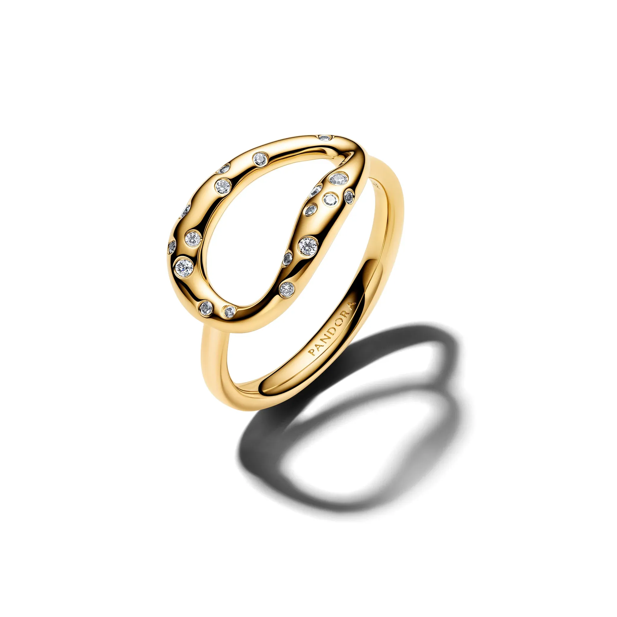 Pandora Essence 14K Gold Plated Ring/ 164676C01-56