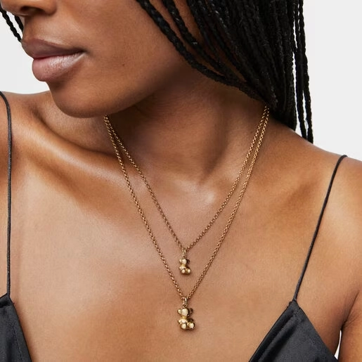 TOUS 18K Gold plated Silver Pendant/ 211564550