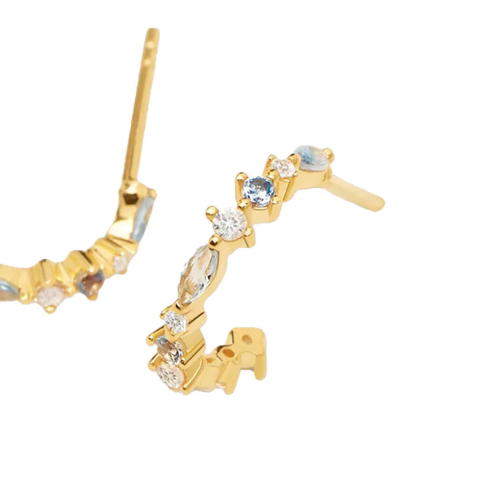 PDPAOLA 14K Gold Plated Silver Earring/ AR01-219-U