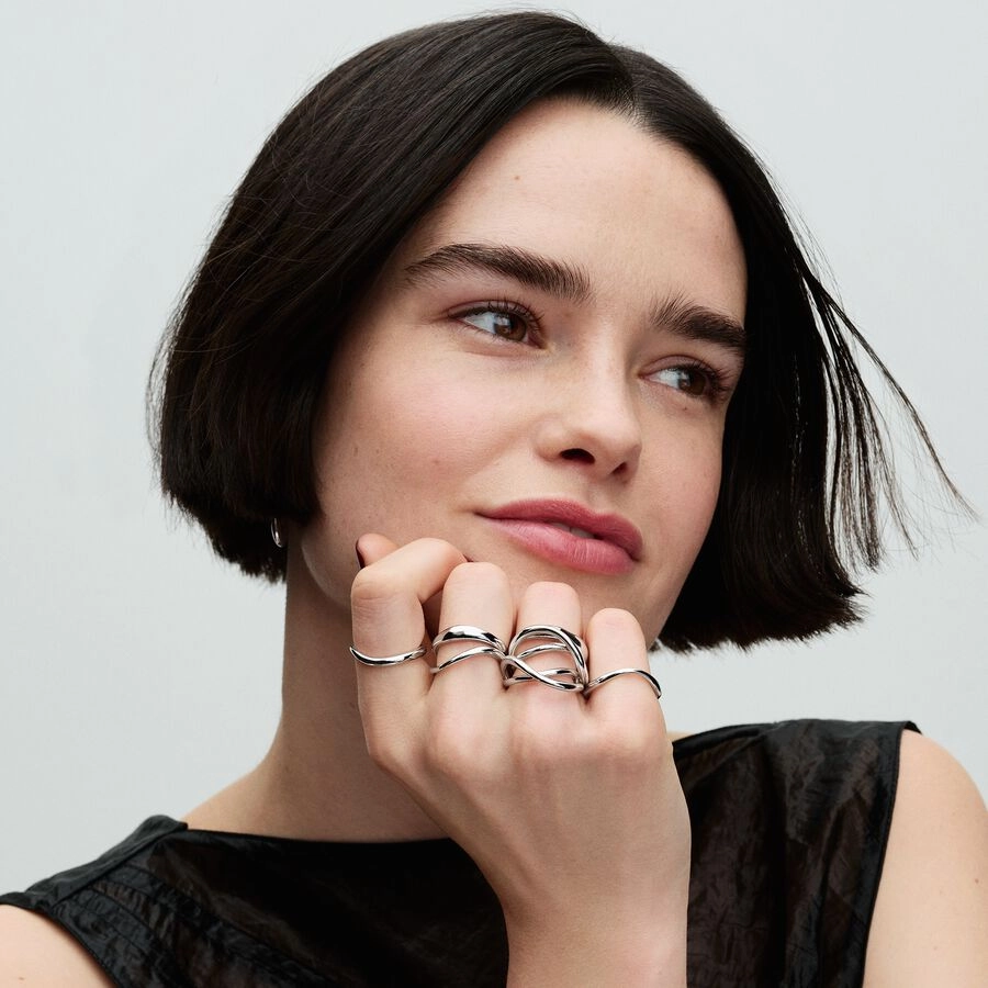 PANDORA Essence серебряное кольцо/ 193318C00-54