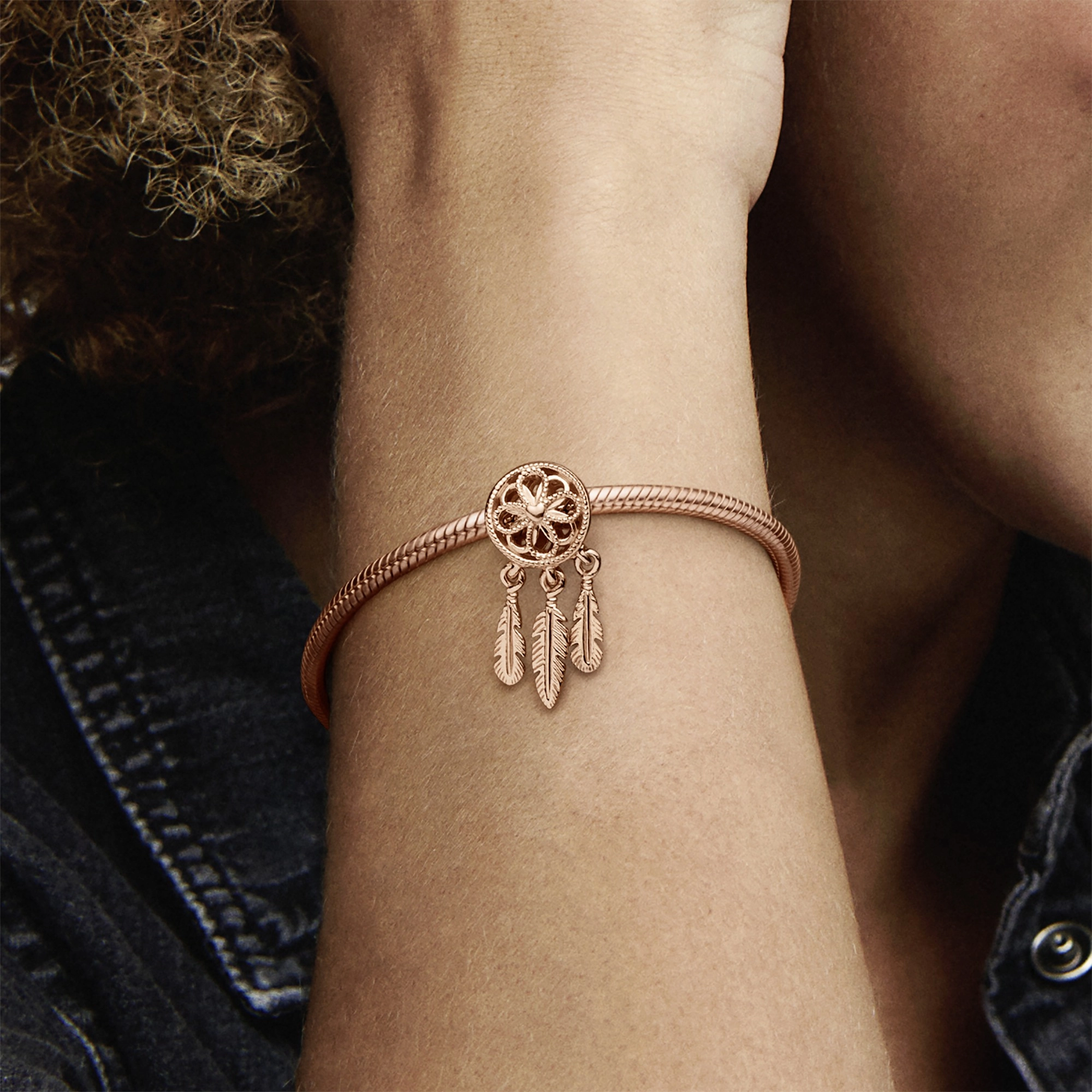 PANDORA Rose 14K Վարդագույն ոսկու պատվածքով Արծաթյա Չարմ/ 787200C00