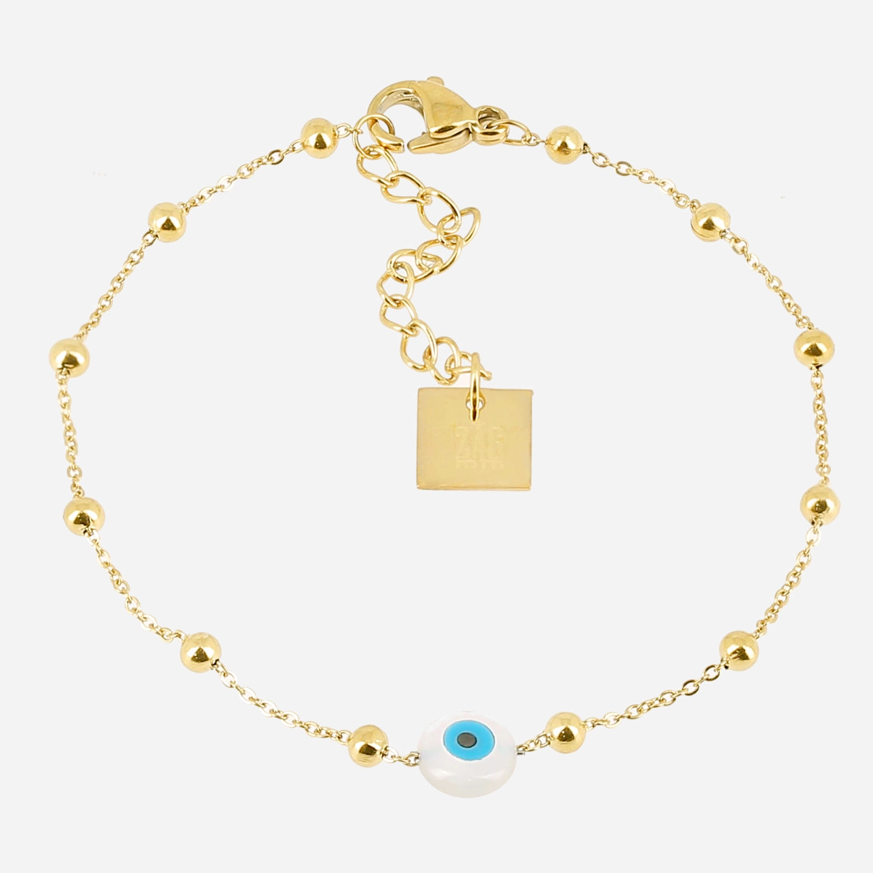 Zag Bijoux 24K Gold Plated Stainless Steel Surgical Bracelet/ SBS22187-01SEL