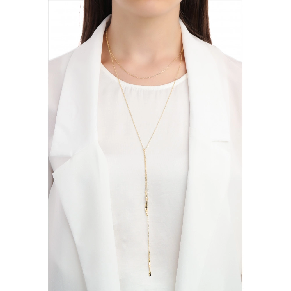Ania Haie 14K Ոսկեպատ Արծաթյա Վզնոց/ N012-01G
