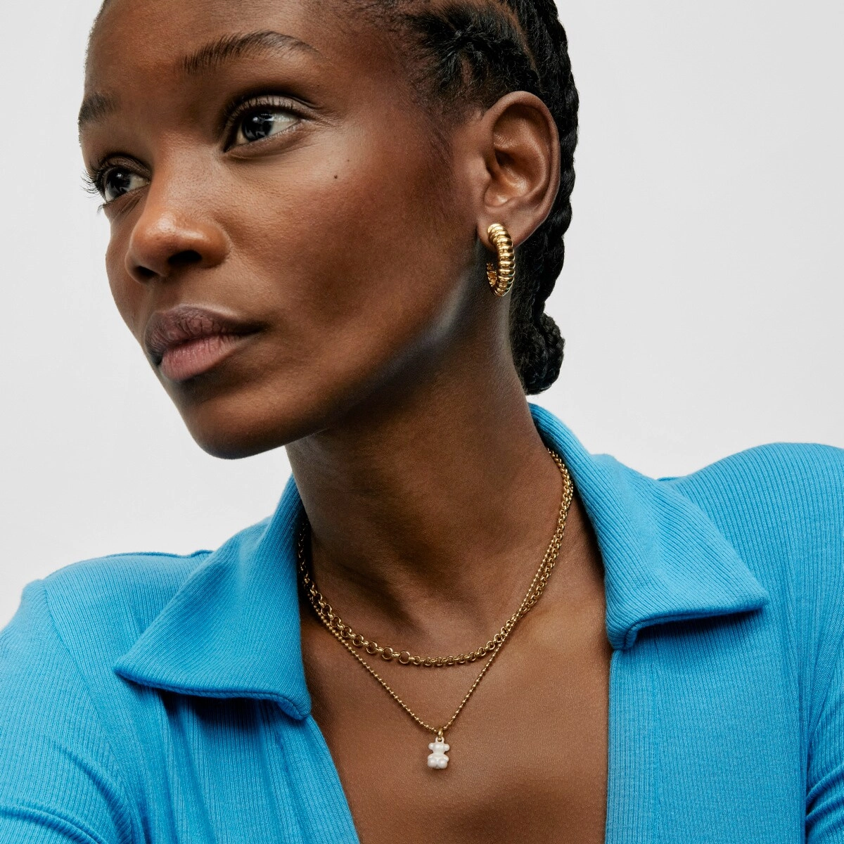 TOUS Серебряный Кулон с позолотой 18K / 211524640