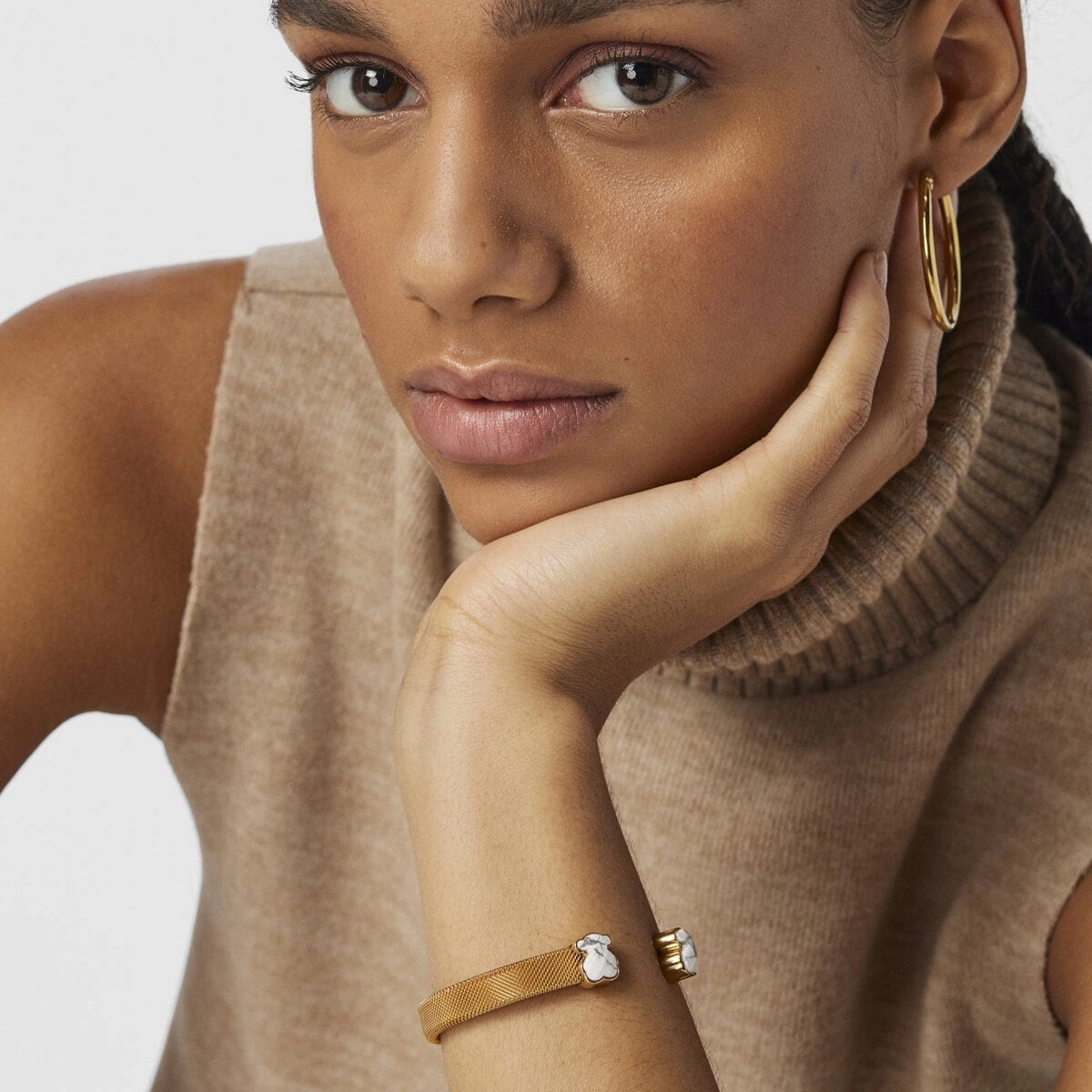 TOUS 18K Gold plated Silver Bracelet/ 013101560