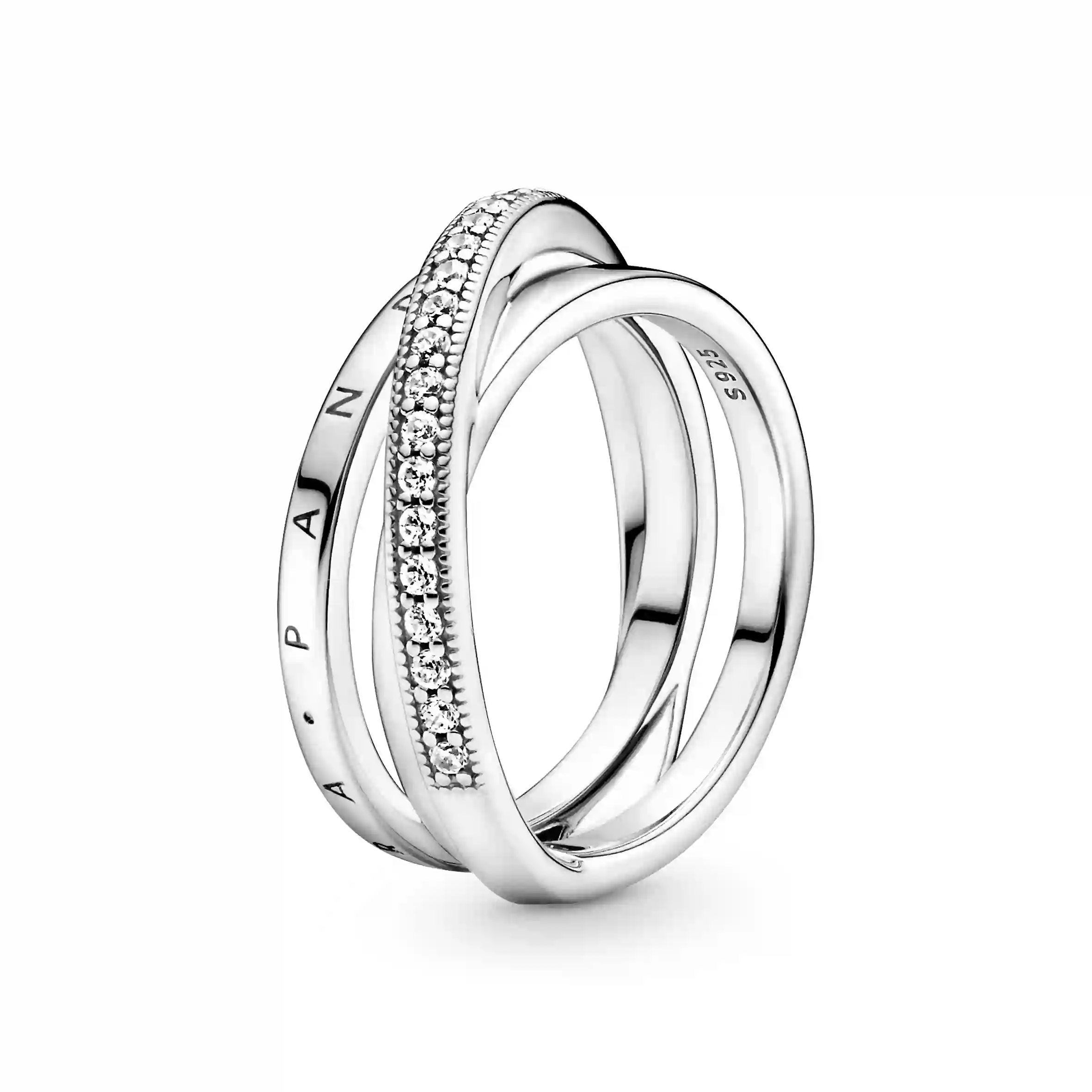 PANDORA Signature Silver Ring/ 199057C01-56