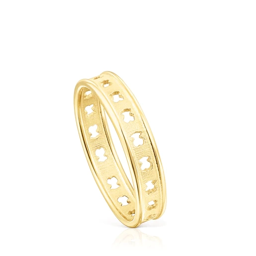 TOUS 18K Gold plated Silver Ring/ 211455511