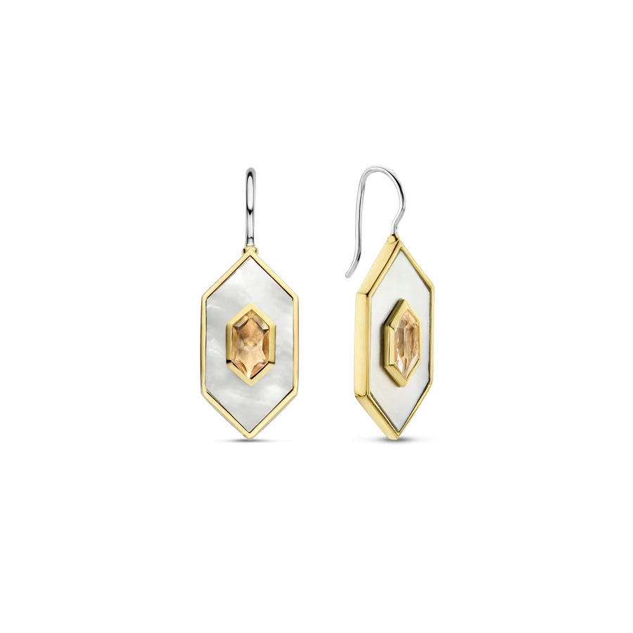 Ti Sento 14K Gold Plated Silver Earring/ 7941MW
