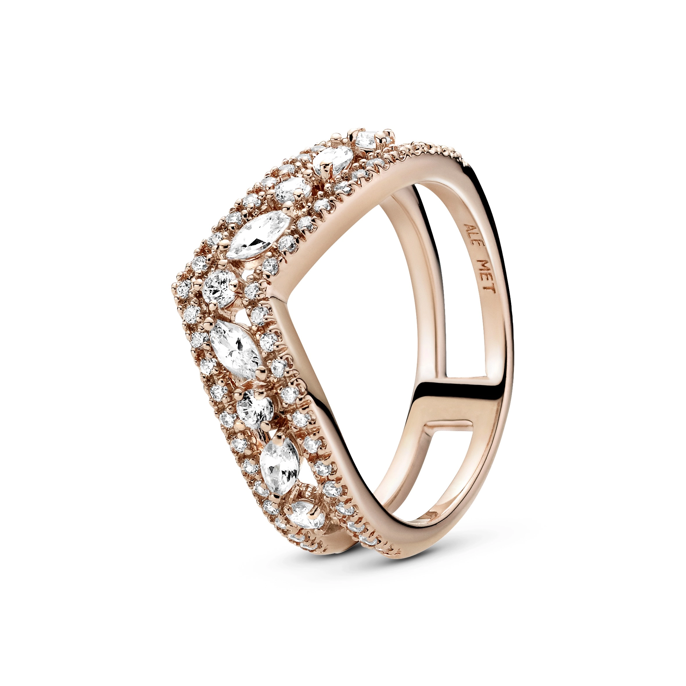 PANDORA Rose 14K Վարդագույն ոսկու պատվածքով Արծաթյա Մատանի/ 189095C01-54