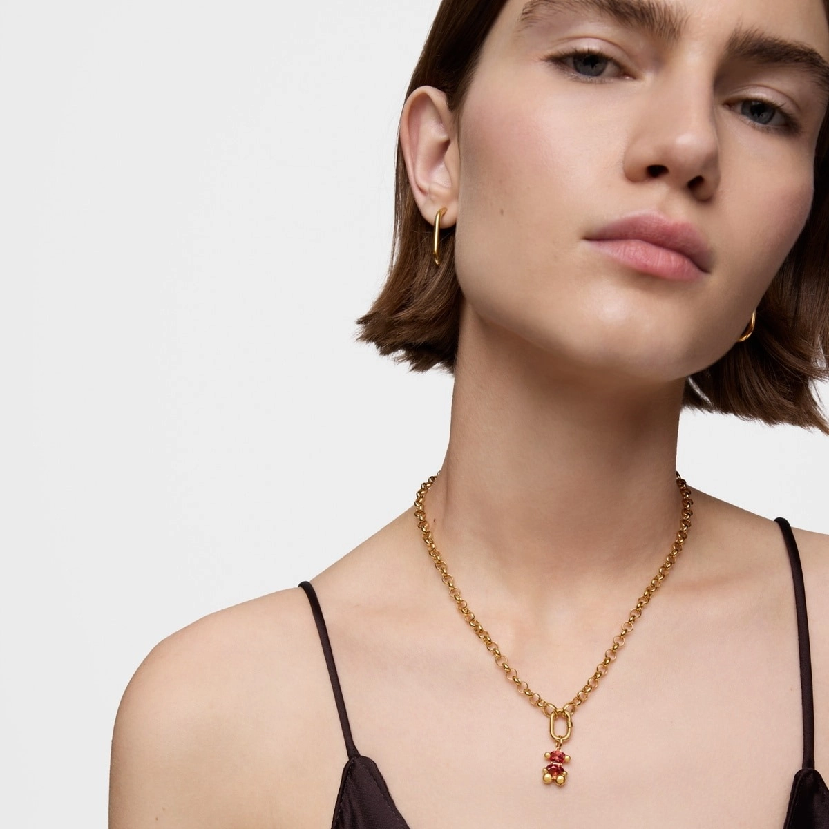 TOUS 18K Gold Plated Silver Pendant/ 1004329500