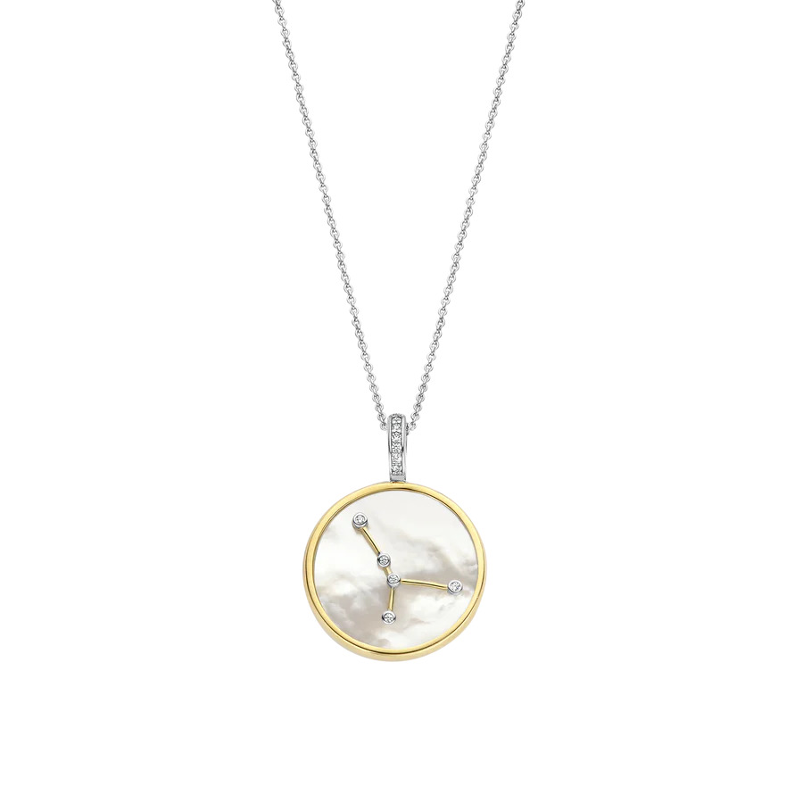Ti Sento 14K Gold Plated Silver Necklace / Cancer / 6826CA