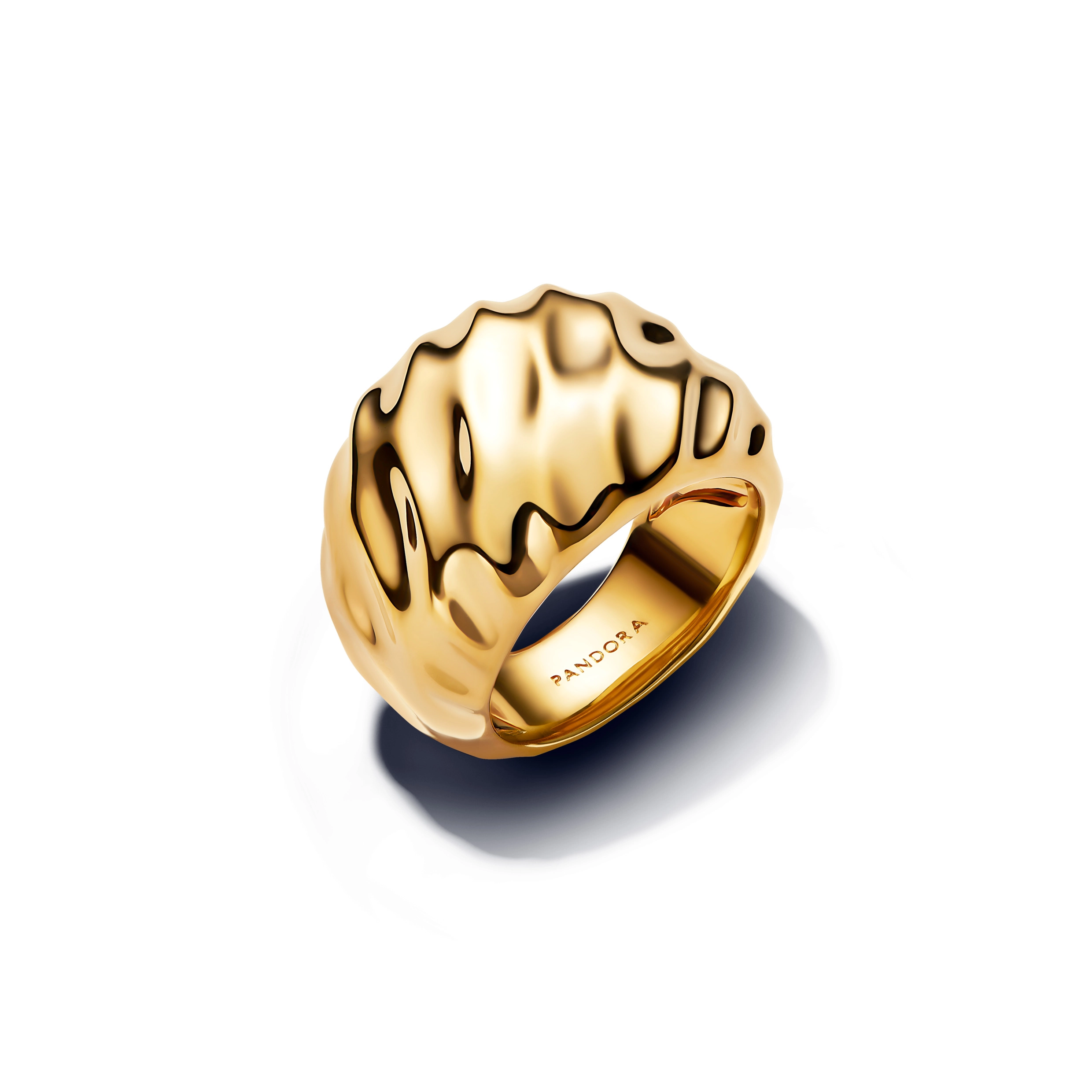 PANDORA ESSENCE 14K Gold Plated Silver Ring/ 163884C00-52