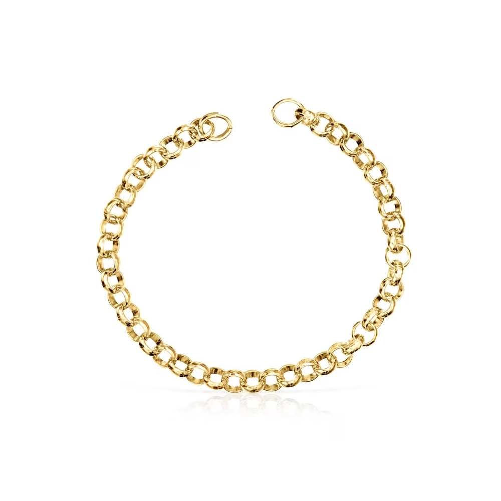 TOUS Серебряный браслет с 18K позолотой/812341520