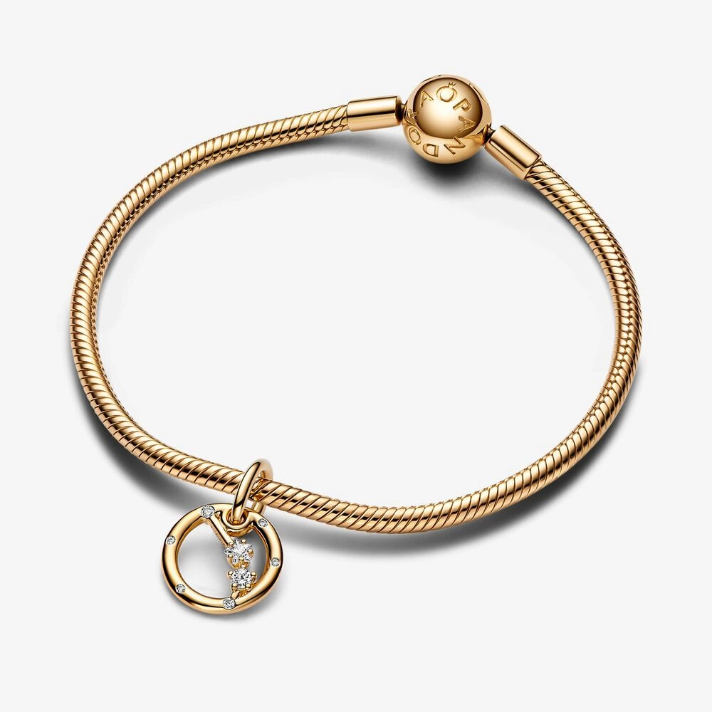 PANDORA Moments 14K Gold Plated Silver Charm/ 762719C01