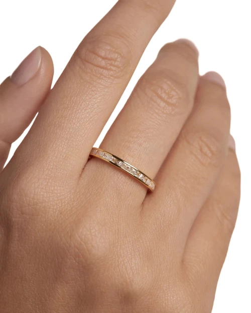 PDPAOLA 18K Gold Plated Silver Ring/ AN01-A05-18