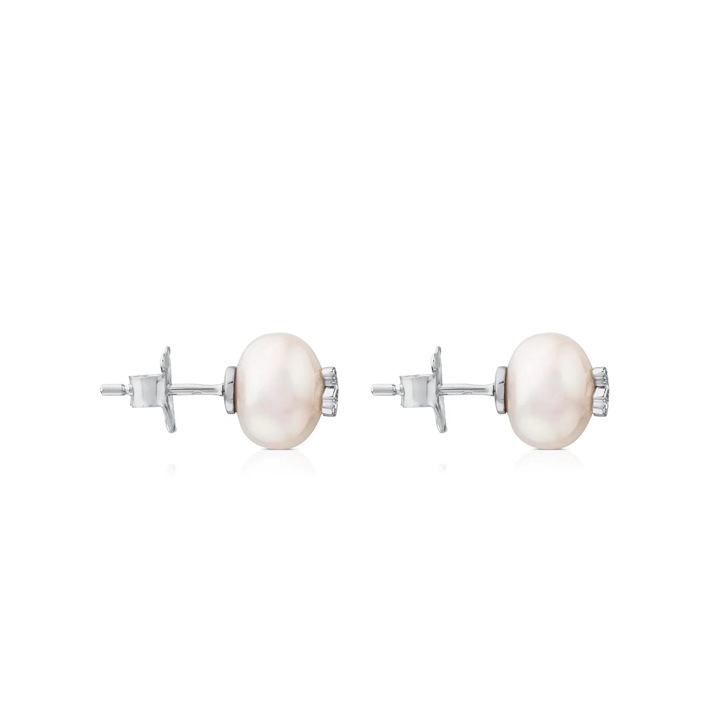 TOUS 18K White Gold Earring/ 615263020