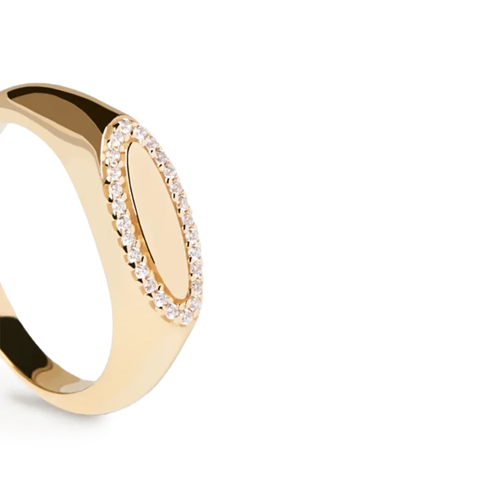 PDPAOLA 18K Gold Plated Silver Ring/ AN01-629-14