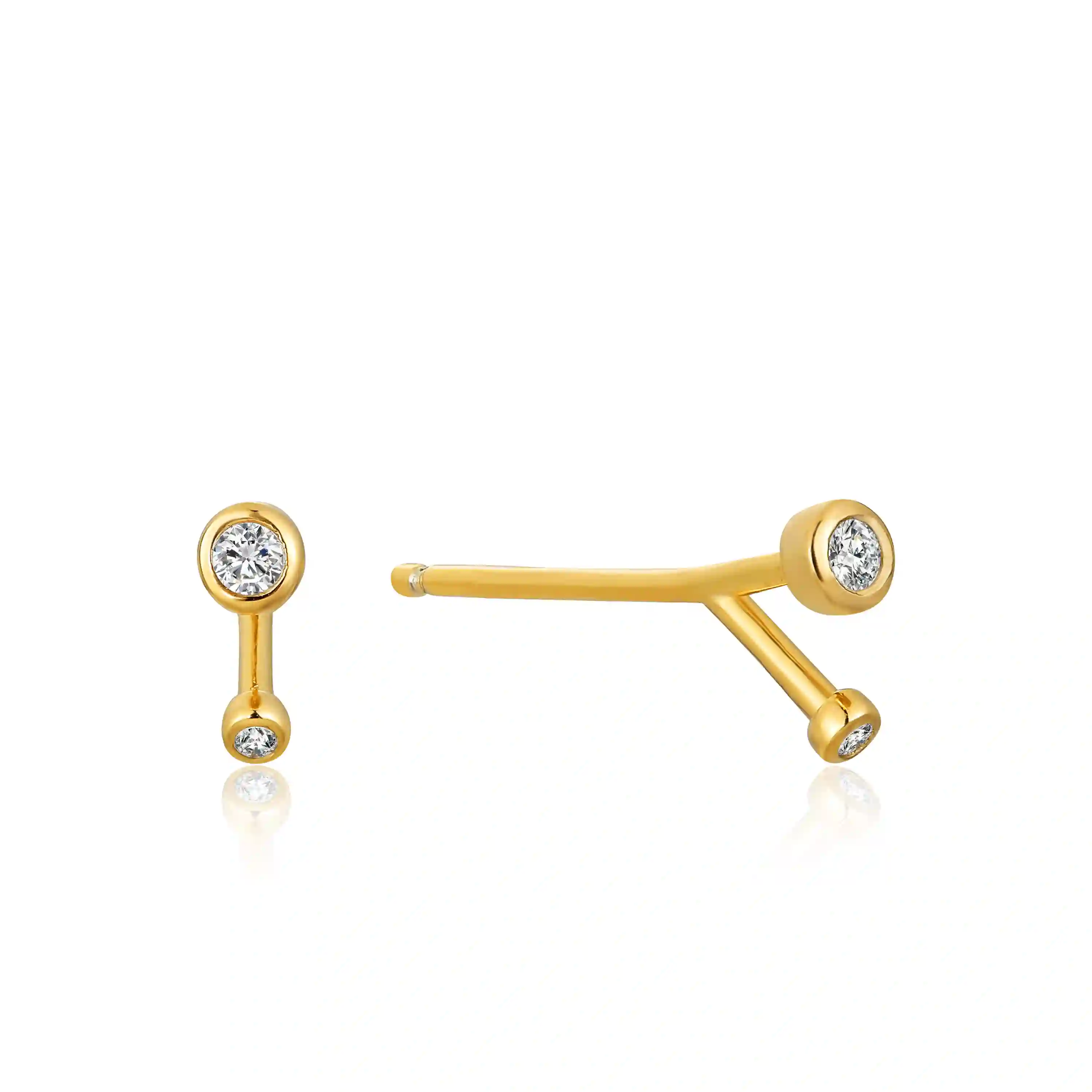 Ania Haie 14K Ոսկեպատ Արծաթյա Ականջօղ/ E003-05G