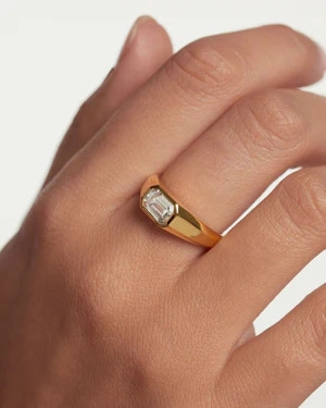 PDPAOLA 18K Gold Plated Silver Ring/ AN01-985-18