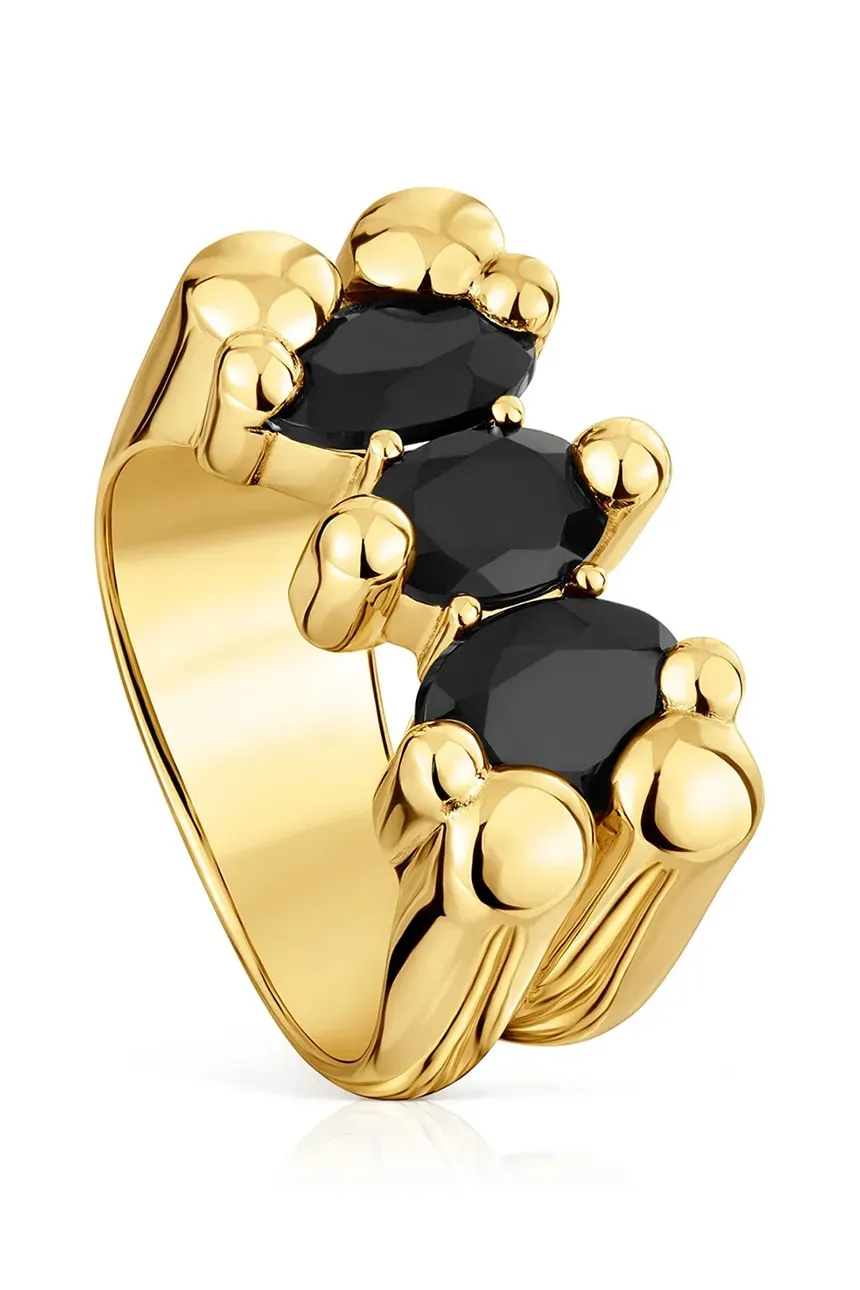 TOUS 18K Gold Plated Silver Ring/ 1004228212