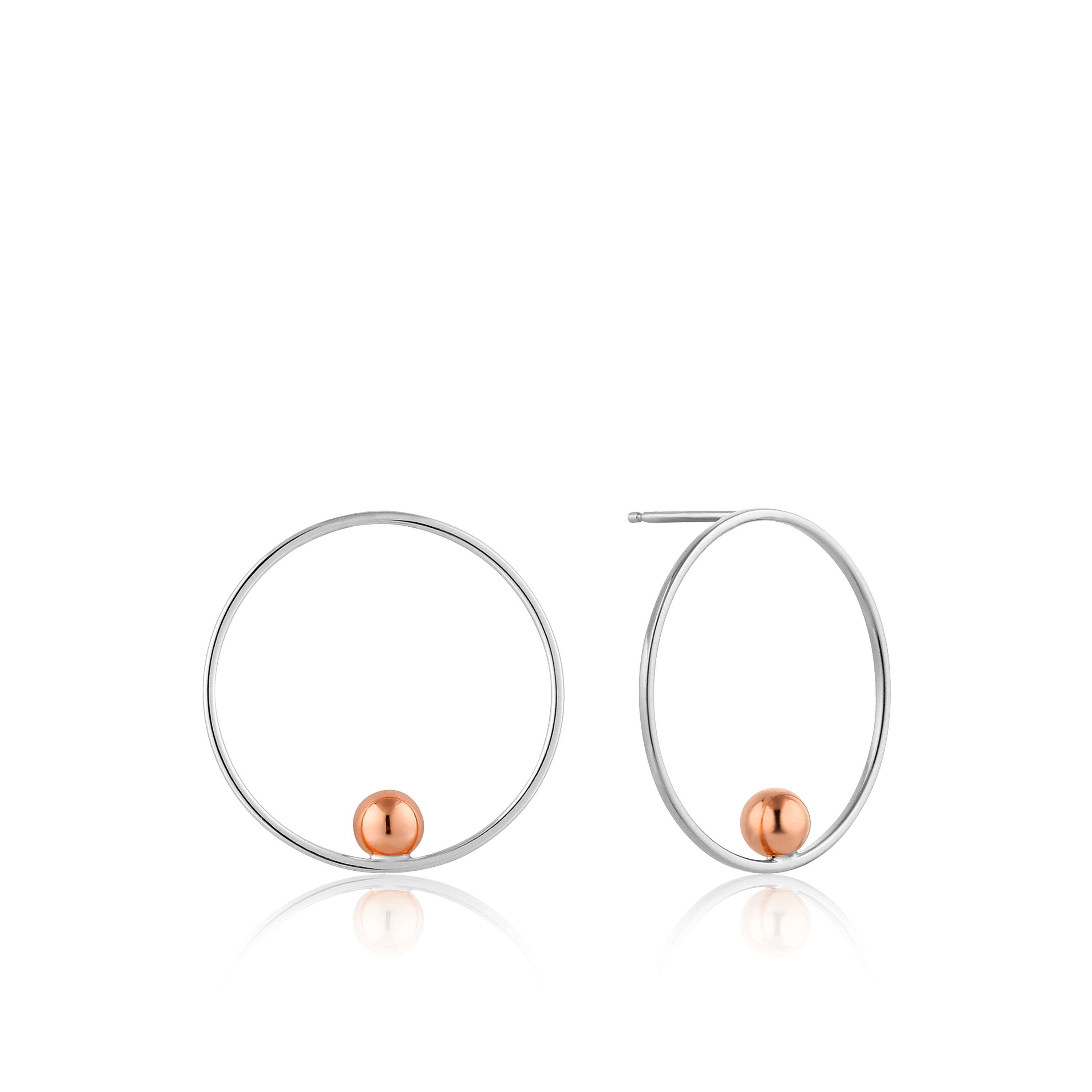 Ania Haie 14K Վարդագույն Ոսկյա Արծաթյա Ականջօղ/ E001-01T