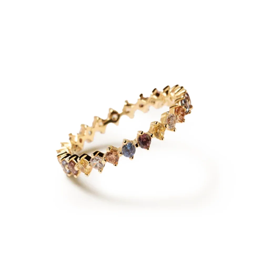 PDPAOLA 14K Gold Plated Silver Ring/ AN01-209-14