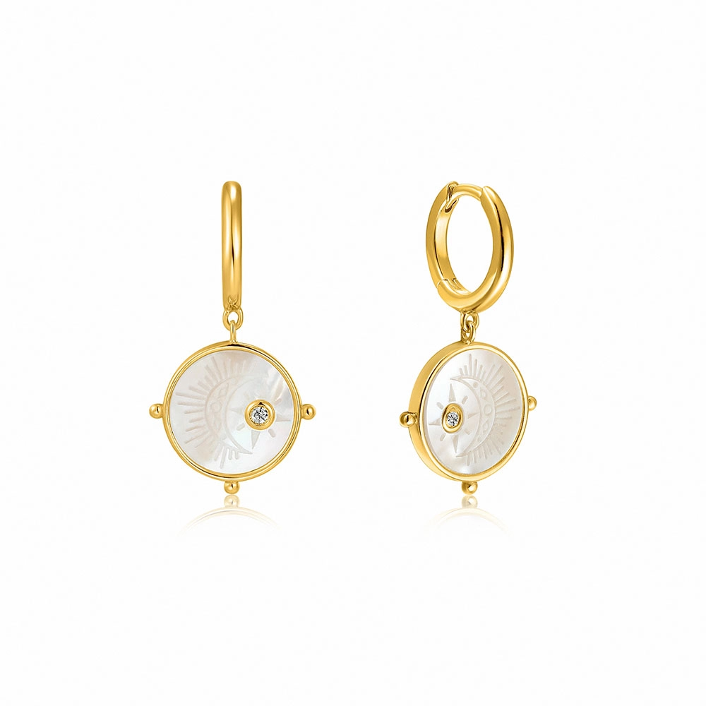 Ania Haie 14K Ոսկեպատ Արծաթյա Ականջօղ/ E030-03G