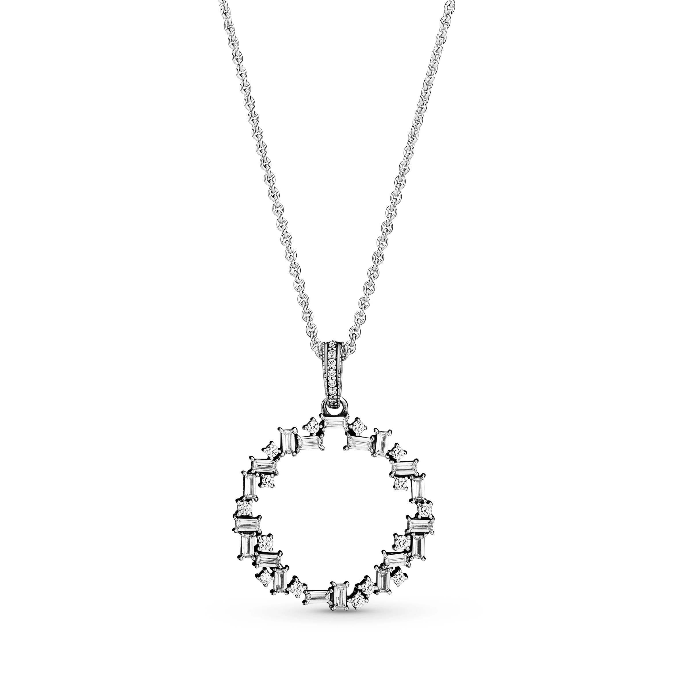 PANDORA Moments Silver Necklace/ 397546CZ-45