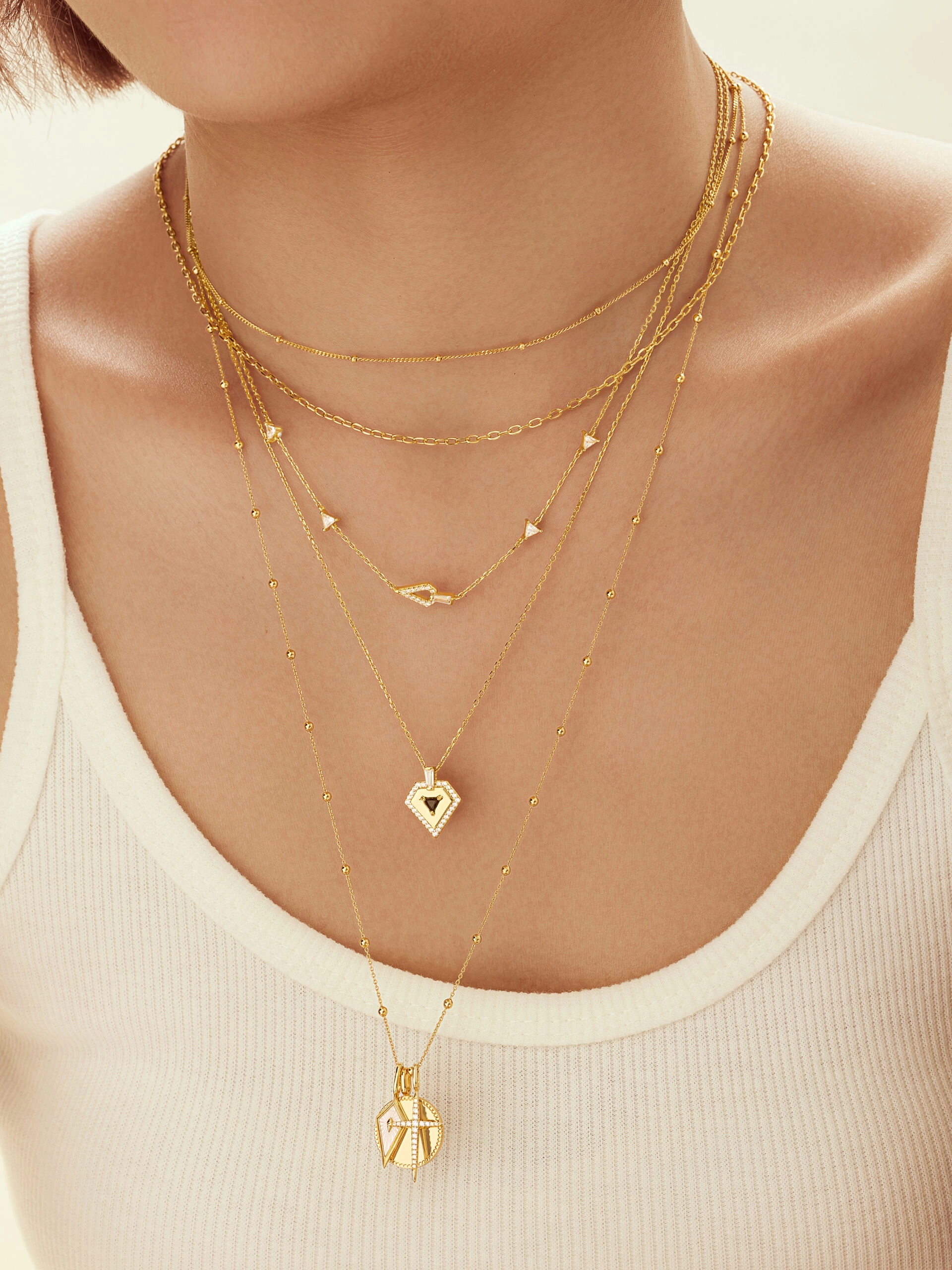 Ania Haie 14K Gold Plated Silver Necklace/ N060-02G