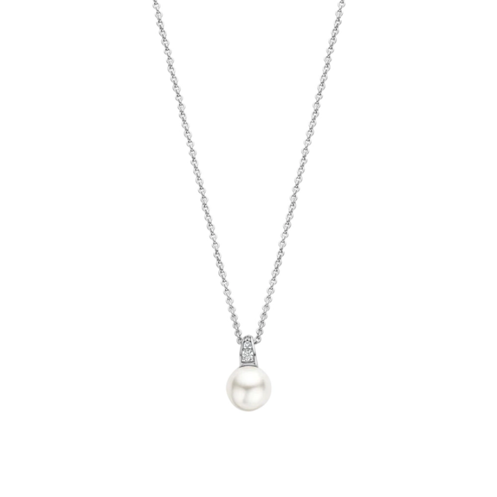 Ti Sento Silver Necklace and Earring Set