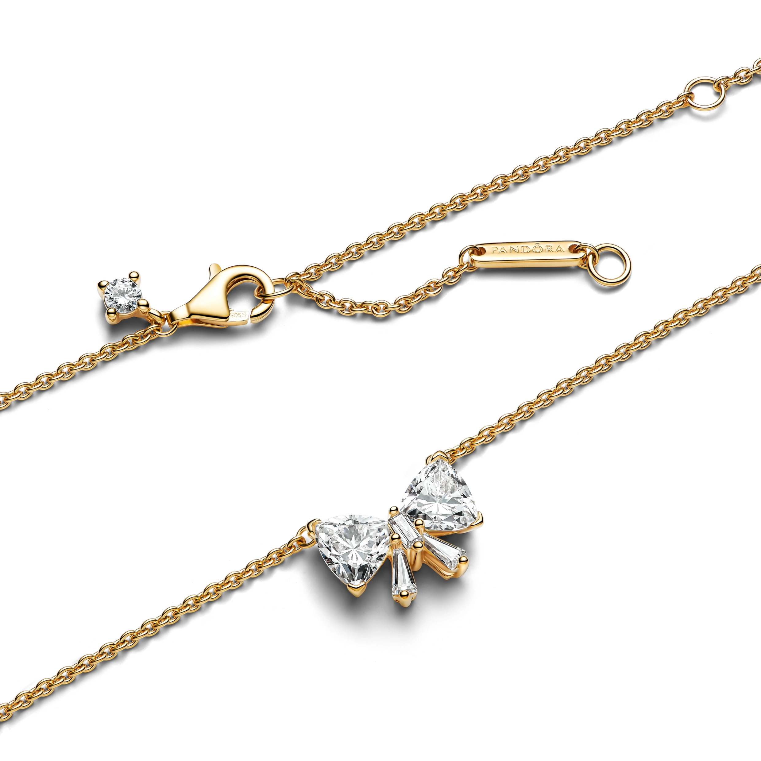 PANDORA Timeless 14K Gold Plated Silver Necklace/ 363508C01-45