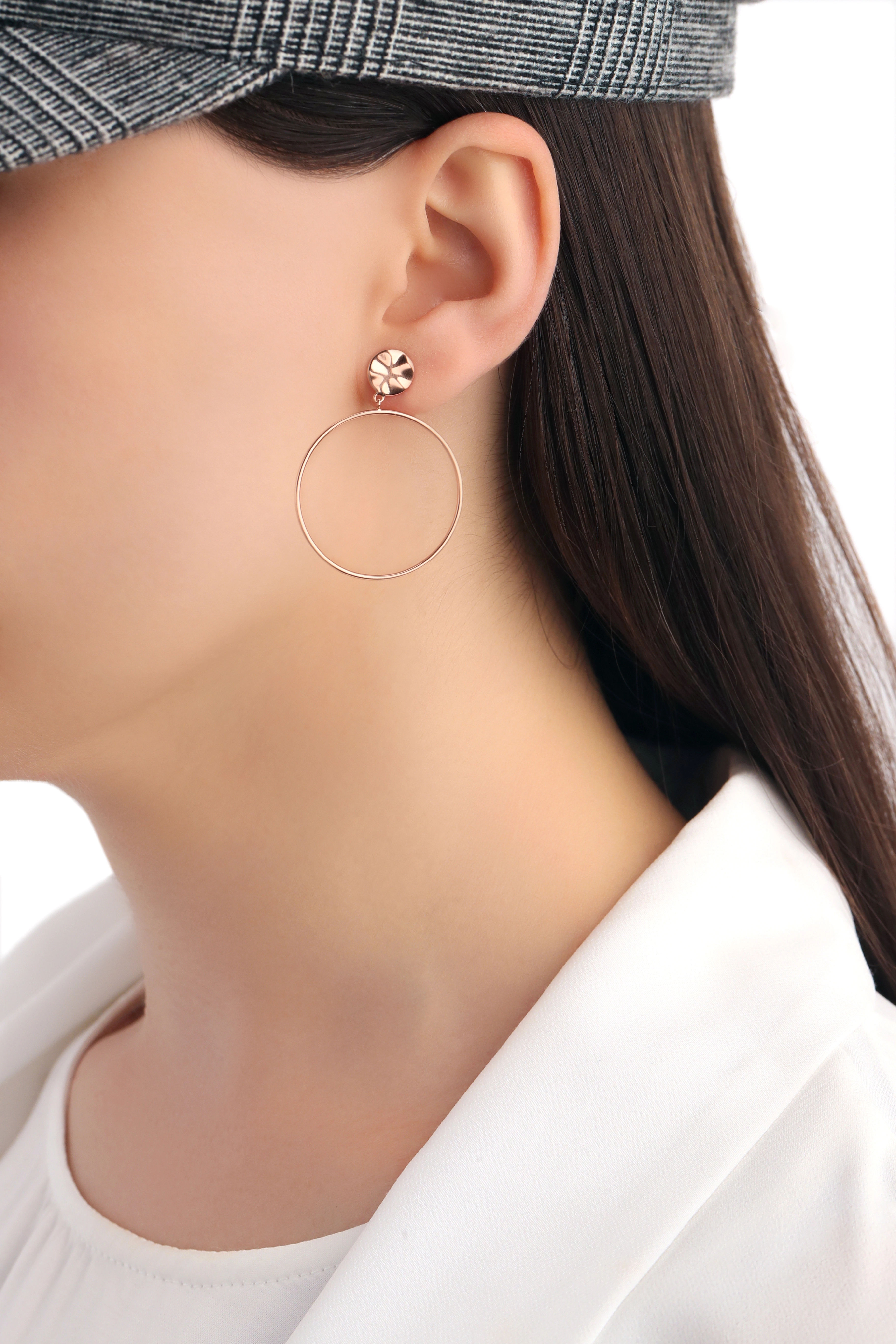Ania Haie 14K Ոսկեպատ Արծաթյա Ականջօղ/ E007-06R