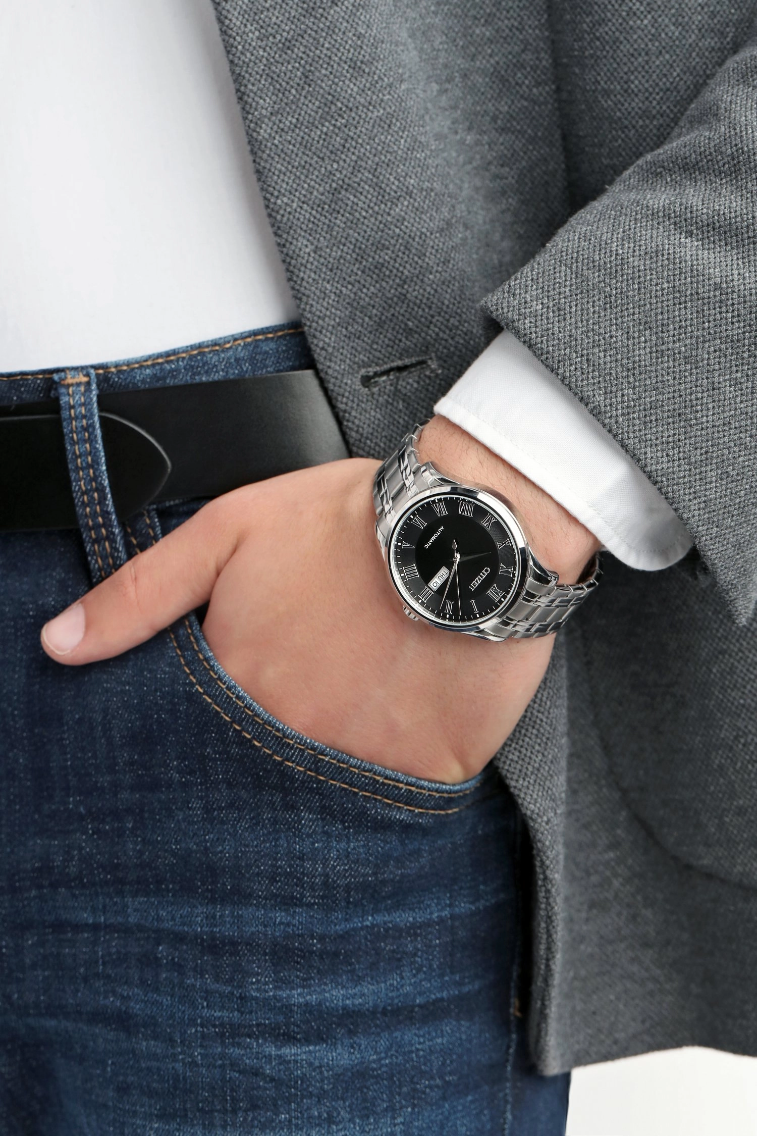 Citizen  Men's Automatic Wristwatch/ NH8360-80E