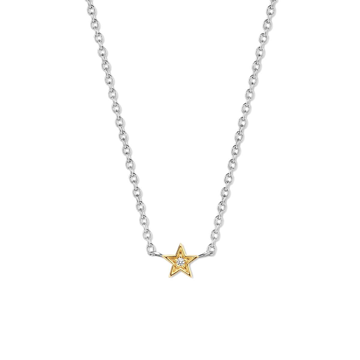 Ti Sento 14K Gold Plated Silver Necklace/ 3976ZY-42