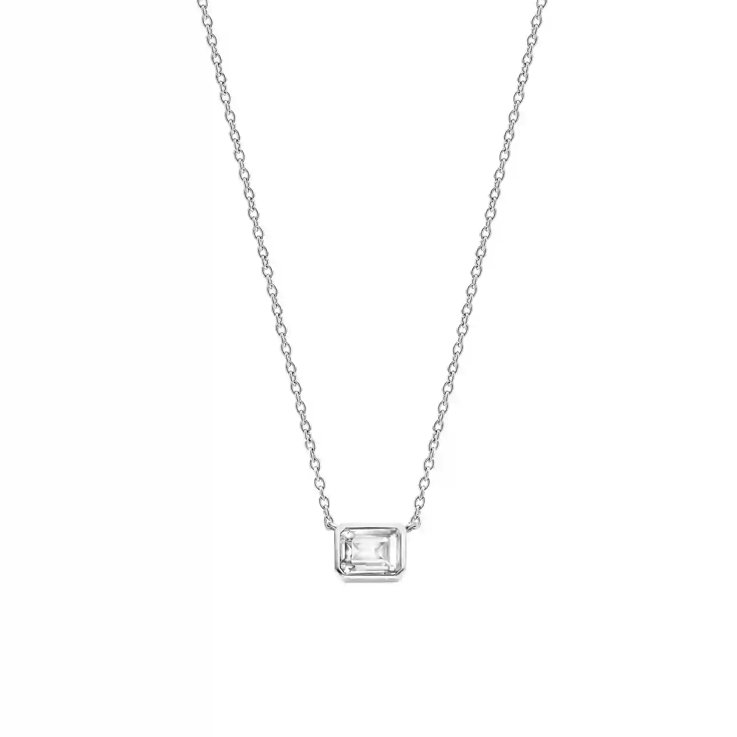 Ti Sento Silver Necklace/ 3998ZI-42