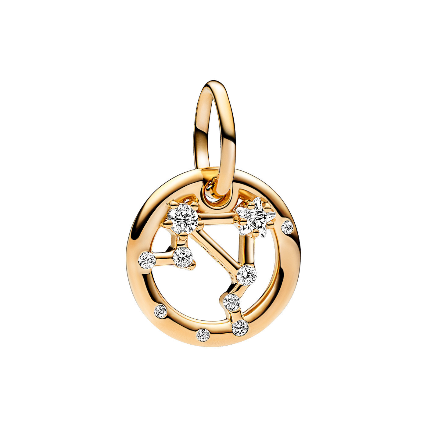 PANDORA Moments 14K Gold Plated Silver Charm/ Libra / 762712C01