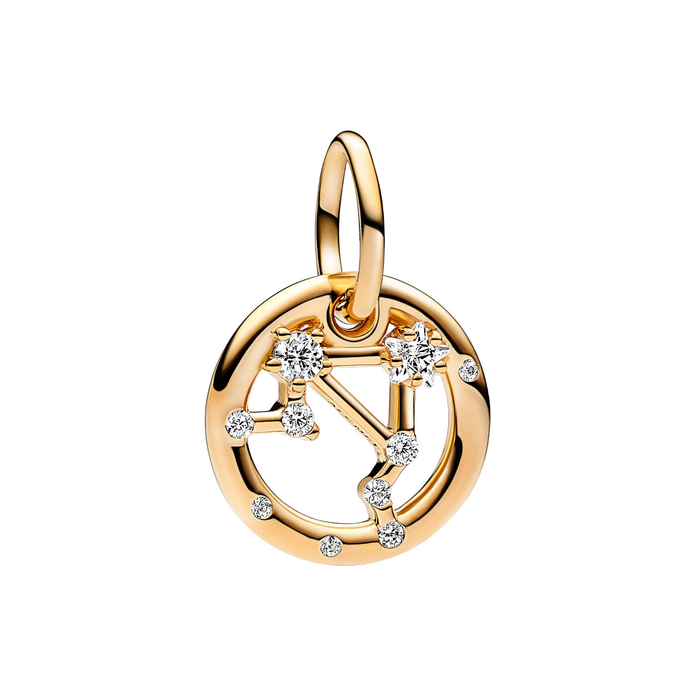 PANDORA Moments 14K Gold Plated Silver Charm/ Libra / 762712C01
