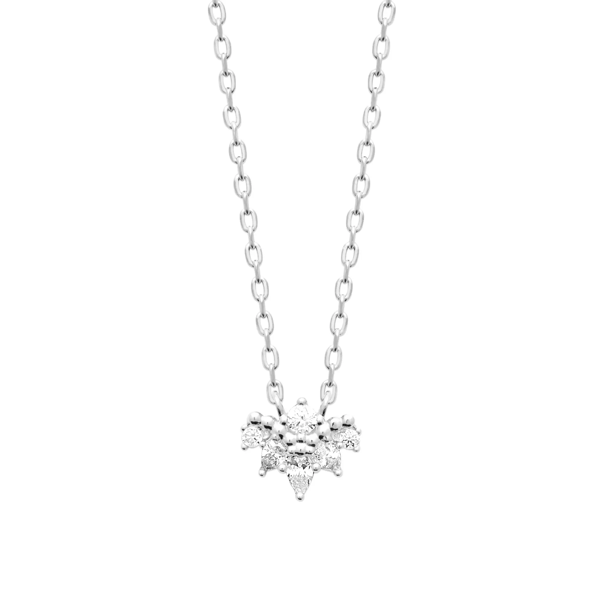 L'atelier Precieux Silver Necklace/ 87426345