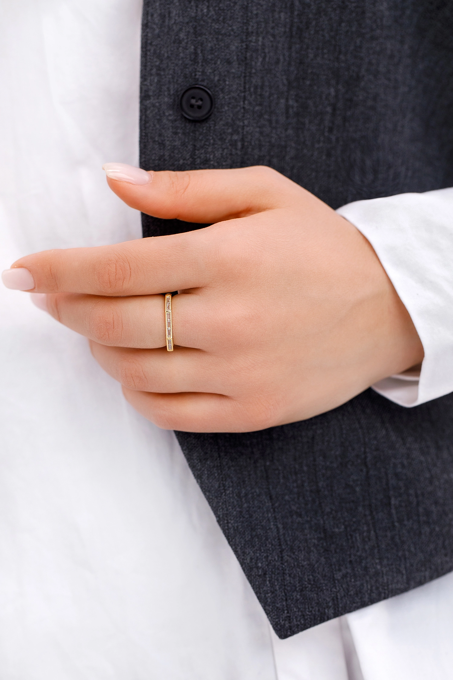 PDPAOLA 18K Gold Plated Silver Ring/ AN01-A04-16