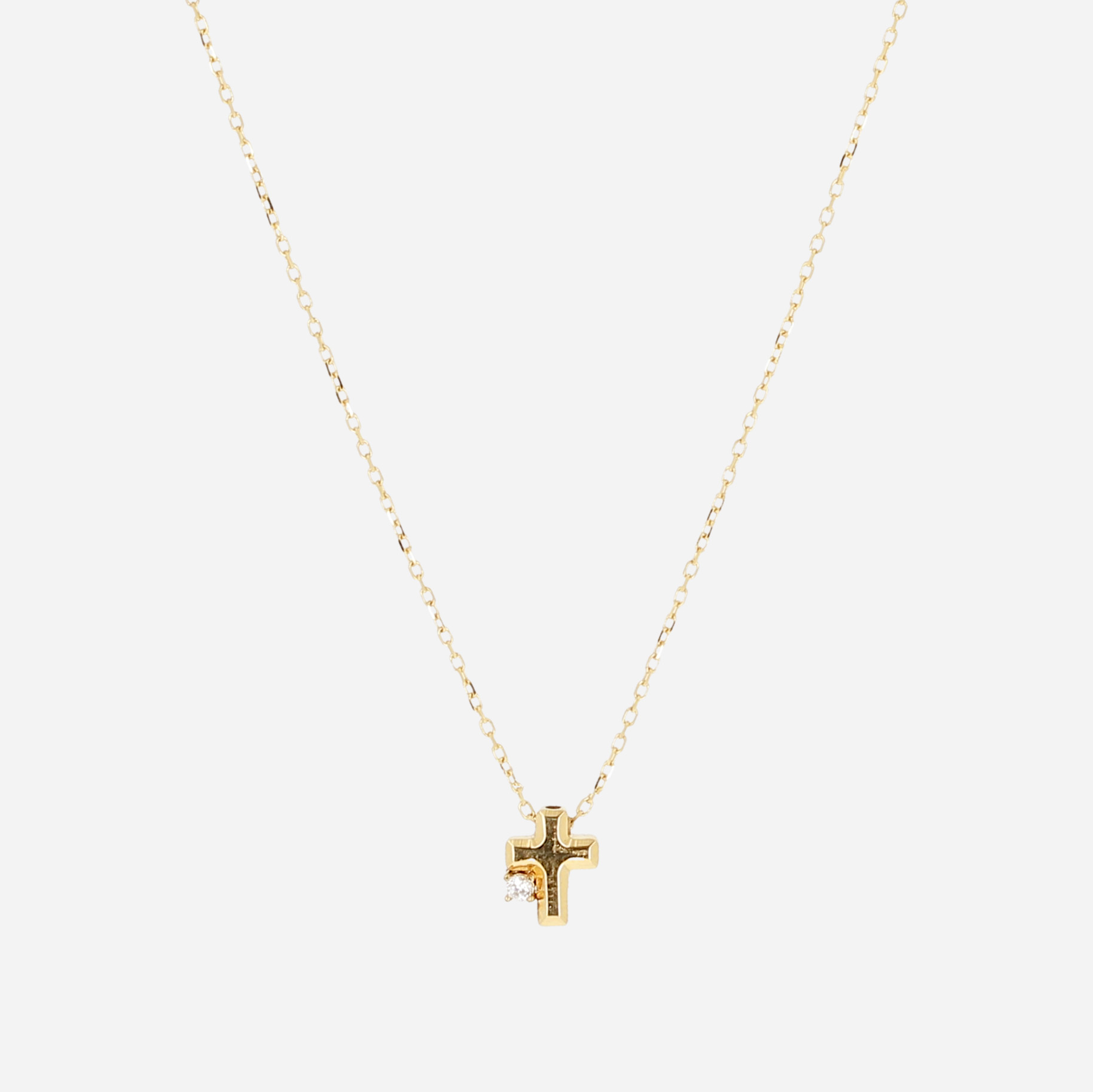 Zag Bijoux 24K Gold Plated Stainless Steel Surgical Necklace/ SNS23142-01WHT