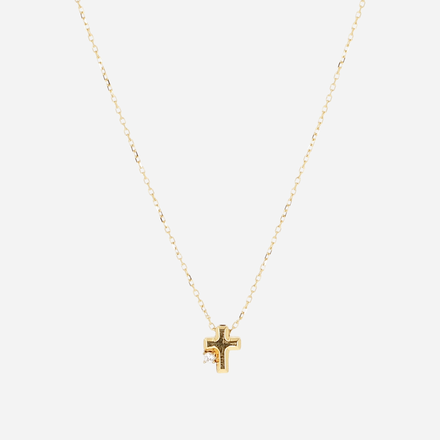 Zag Bijoux 24K Gold Plated Stainless Steel Surgical Necklace/ SNS23142-01WHT