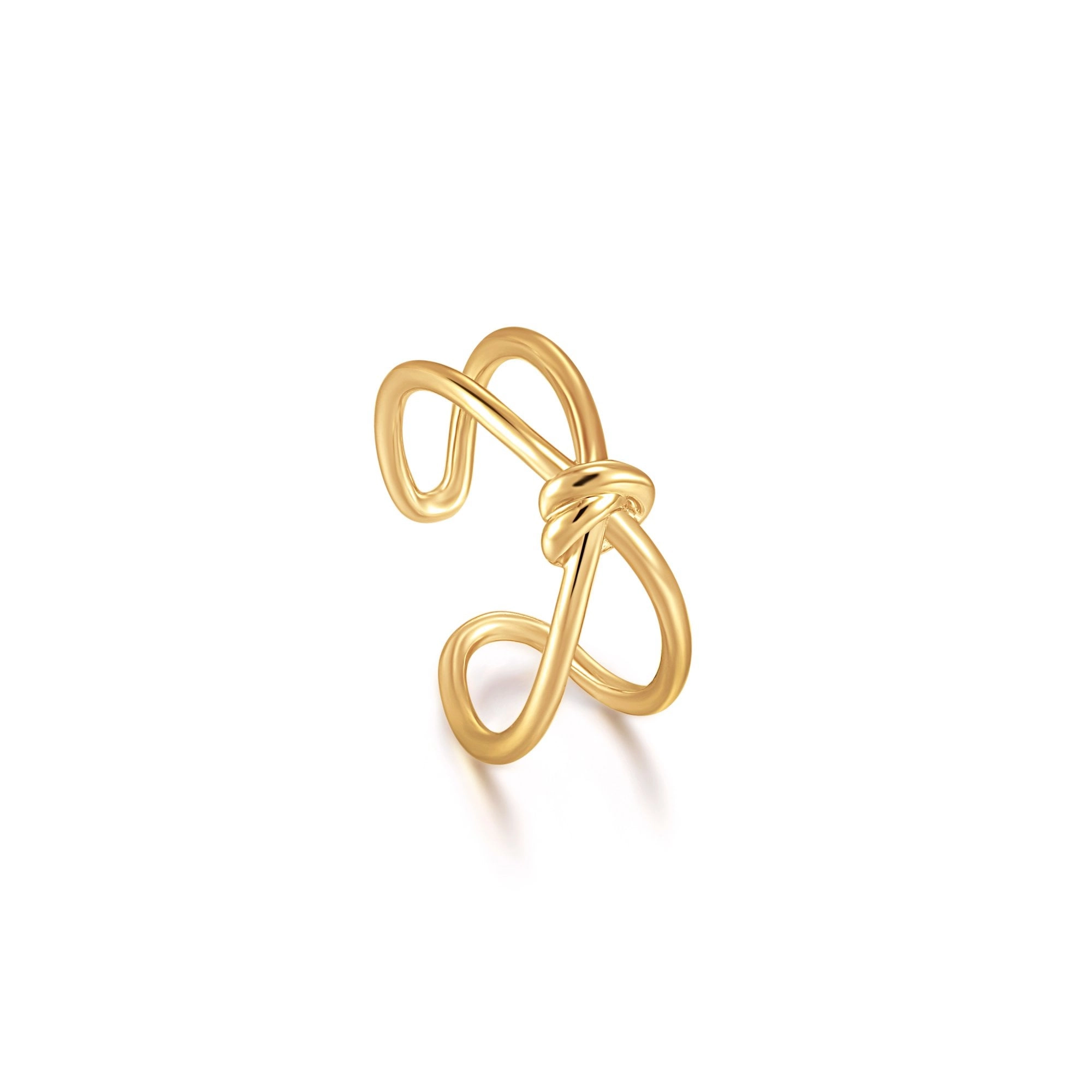 Ania Haie 14K Ոսկեպատ Արծաթյա Մատանի/ R029-02G