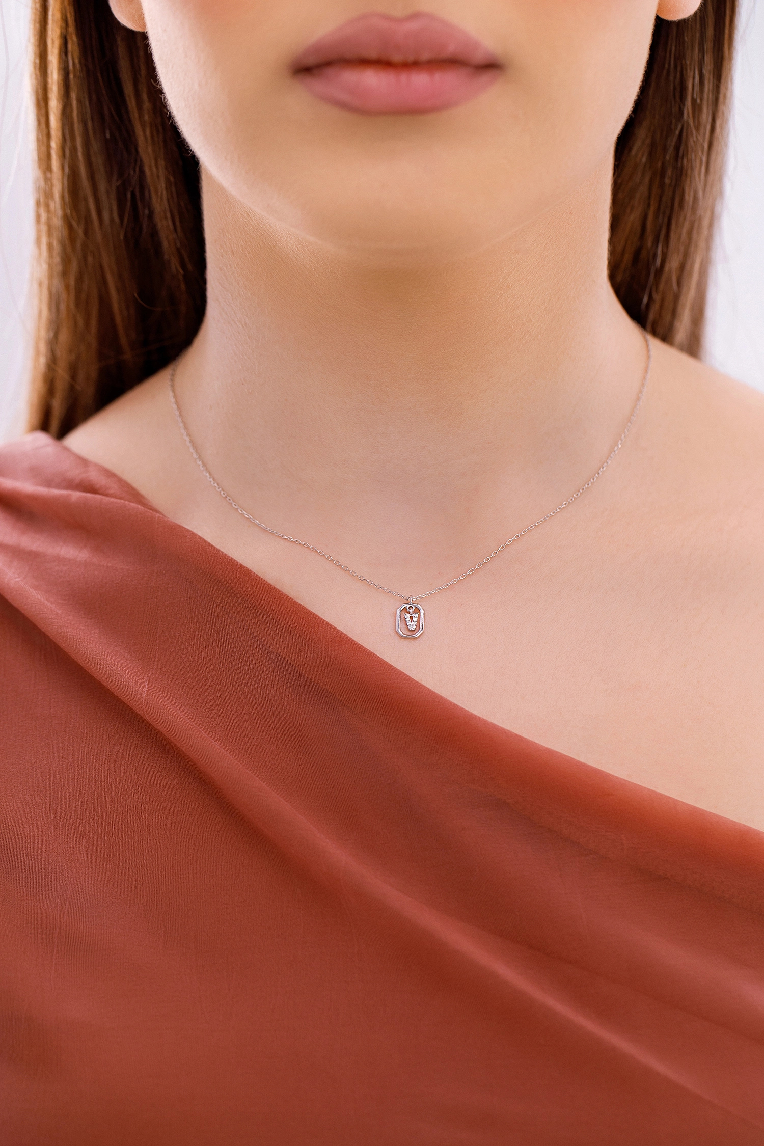 PDPAOLA Silver Necklace/ CO02-533-U