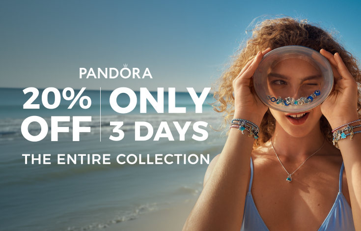 -20% on the entire Pandora collection