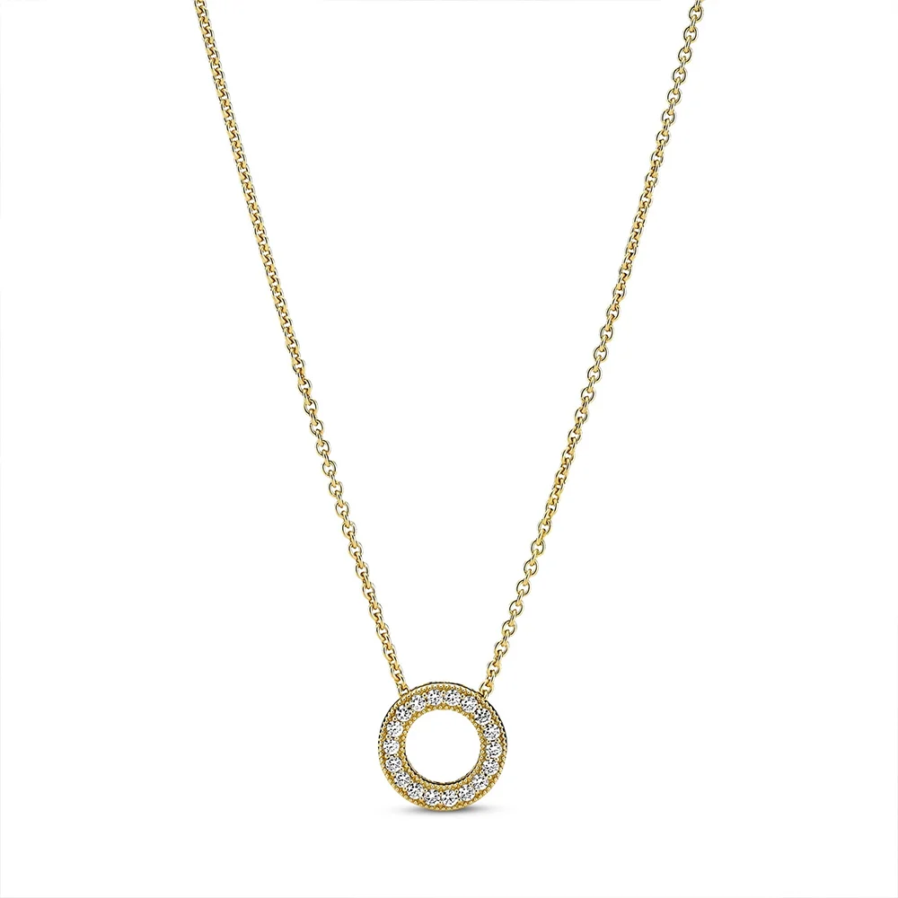 PANDORA Signature 14K Ոսկեպատ Արծաթյա Վզնոց/ 367436C01-45