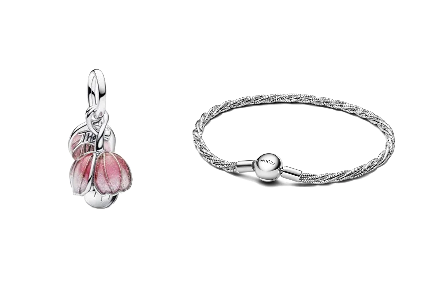 Pandora Silver Bracelet and Charm Set