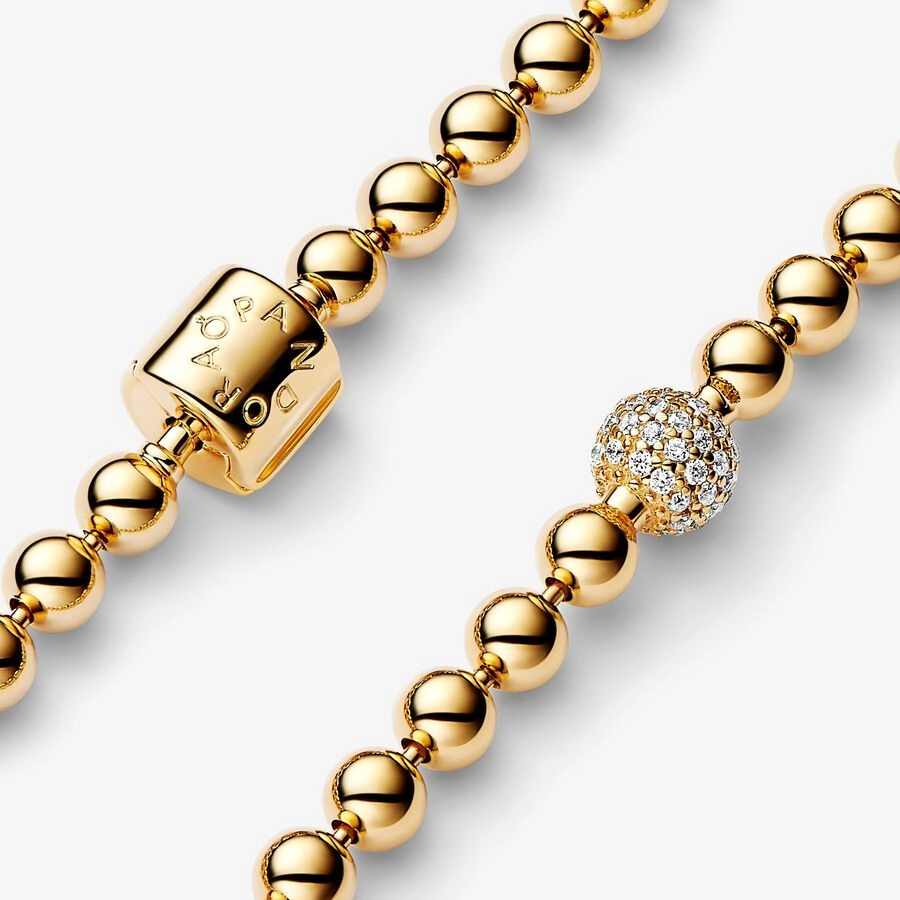 PANDORA Moments 14K Ոսկեպատ Արծաթյա Թևնոց/ 568342C01-19