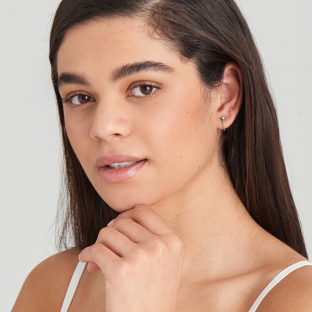 Ania Haie Արծաթյա Ականջօղ/ E033-03H